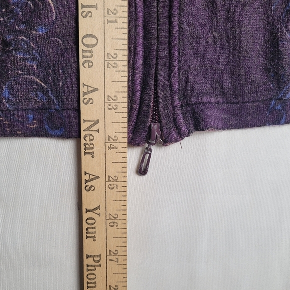 Y2K Vintage One World Rhinestone Full Zip Hoodie Gothic Grunge Size Medium - Picture 13 of 13